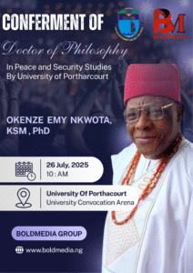 Okenze Emy Nkwota Bags PhD Degree from University of Portharcourt